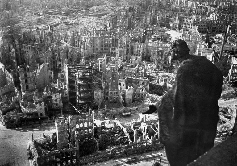 Historians think the February 13, 1945 Allied bombing of Dresden killed 25,000 people