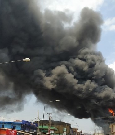 Breaking - Huge Inferno Hits NNPC Filling Station, Ogba