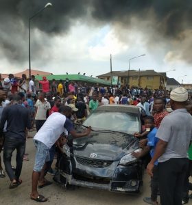 Breaking Inferno Hits NNPC Filling Station, Ogba