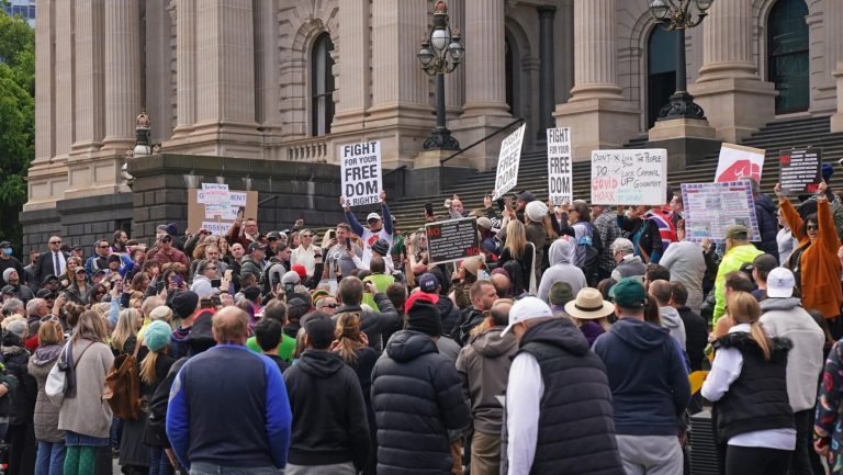 Australian Anti-Lockdown Protesters Receive Backlash