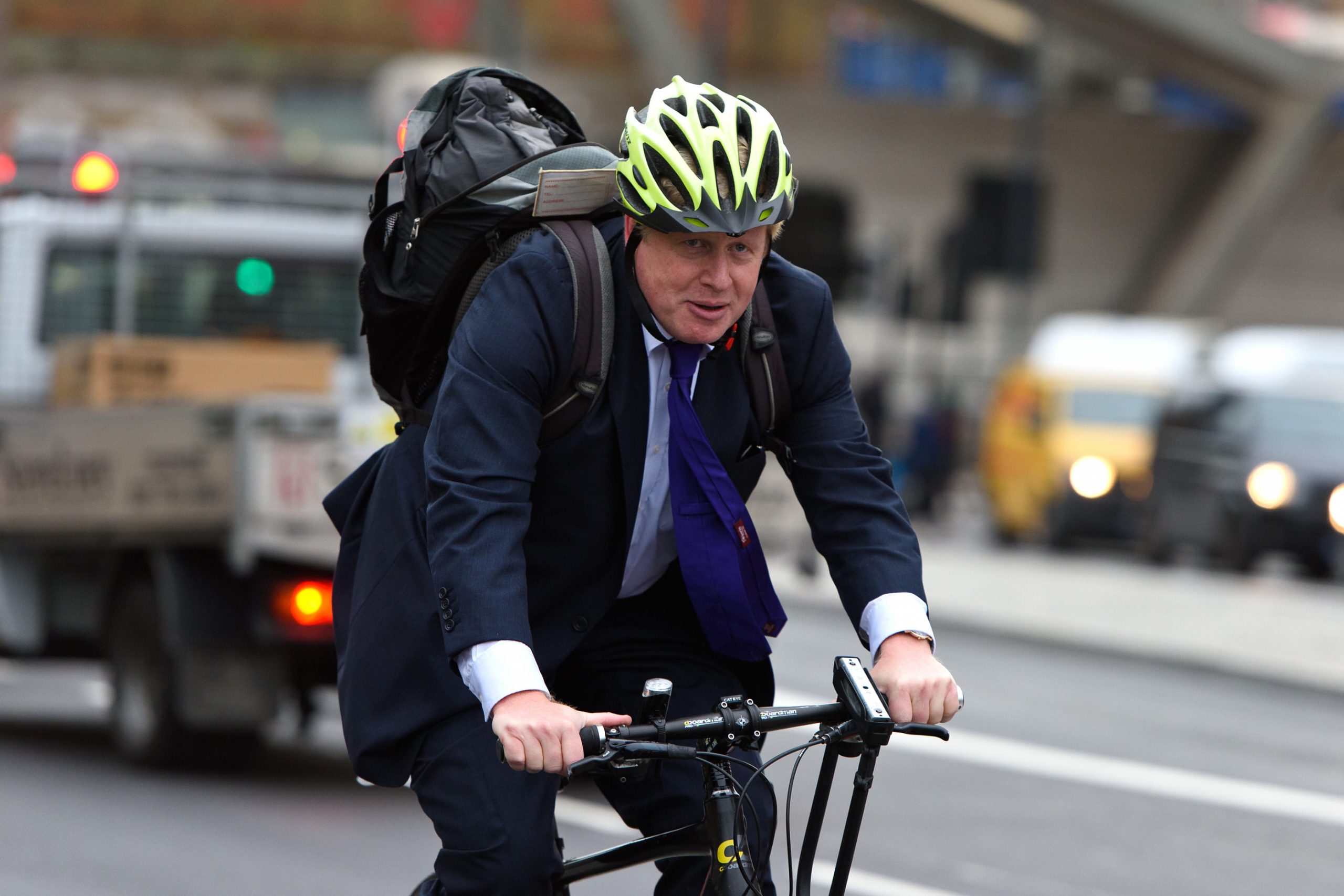 Boris Johnson Takes To Full Time Cycling