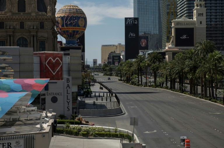 Empty Las Vegas Strip Counts Losses As Locals Venture Out