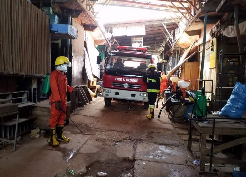 Enugu Fire Service Commences Decontamination Of Markets