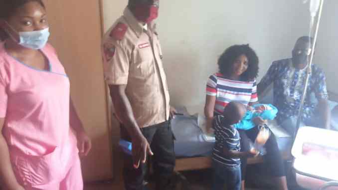 FRSC Rescues Driving Pregnant Woman In Labour Pains