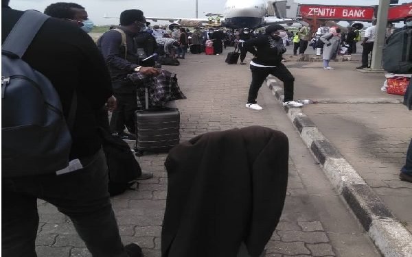 First Batch Of Nigerians Evacuated From UK Land In Lagos