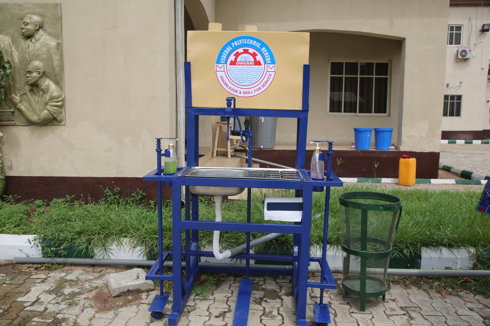 Imo State Polytecnic Nekede invents automated handwashing machines