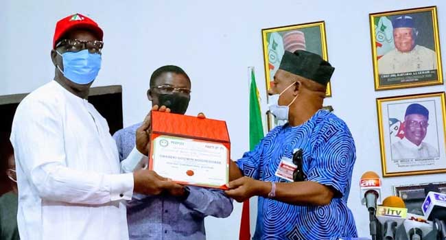 Edo 2020 - Godwin Obaseki Receives Certificate Of Return