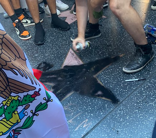 Protesters Deface Trump’s Star On Hollywood Walk Of Fame