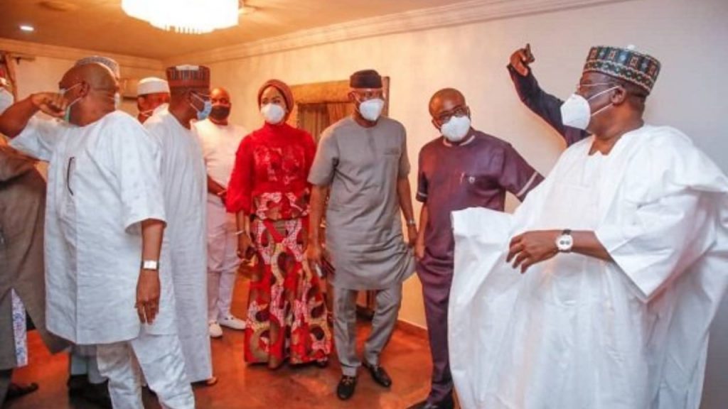 Senate President Lawan, Others Storm Orji Kalu’s Residence