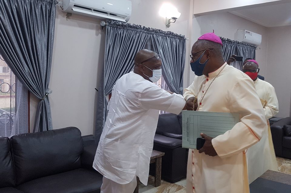 Senator Orji Kalu Visits Catholic Archbishop Of Abuja