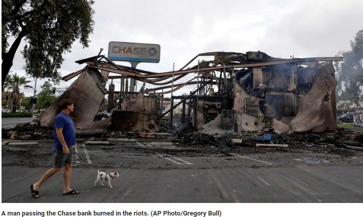 US - Tanker Truck Drives Into Protesters, Banks Burned To The Ground