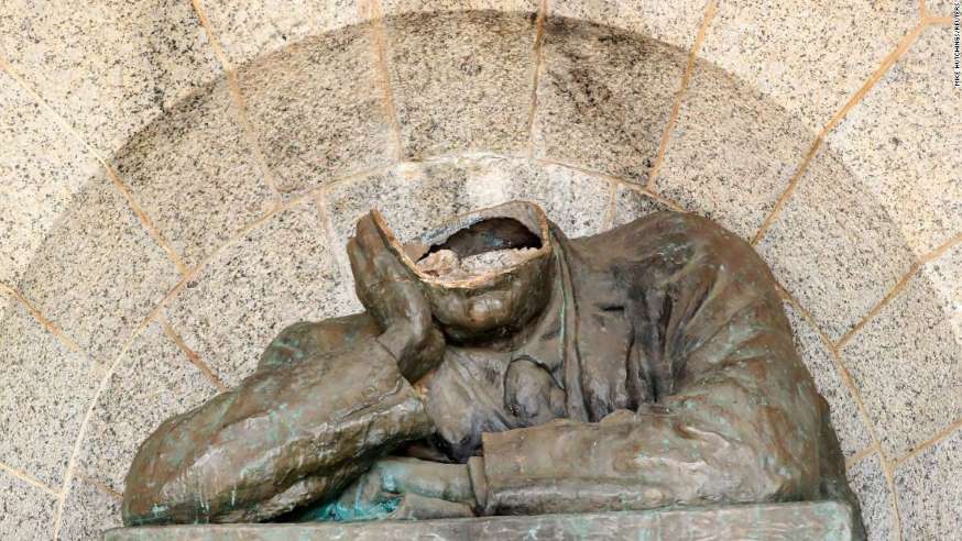 Cecil Rhodes statue decapitated in South Africa
