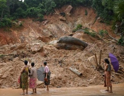 Death Toll Rises To 96 In Myanmar Monsoon Landslide
