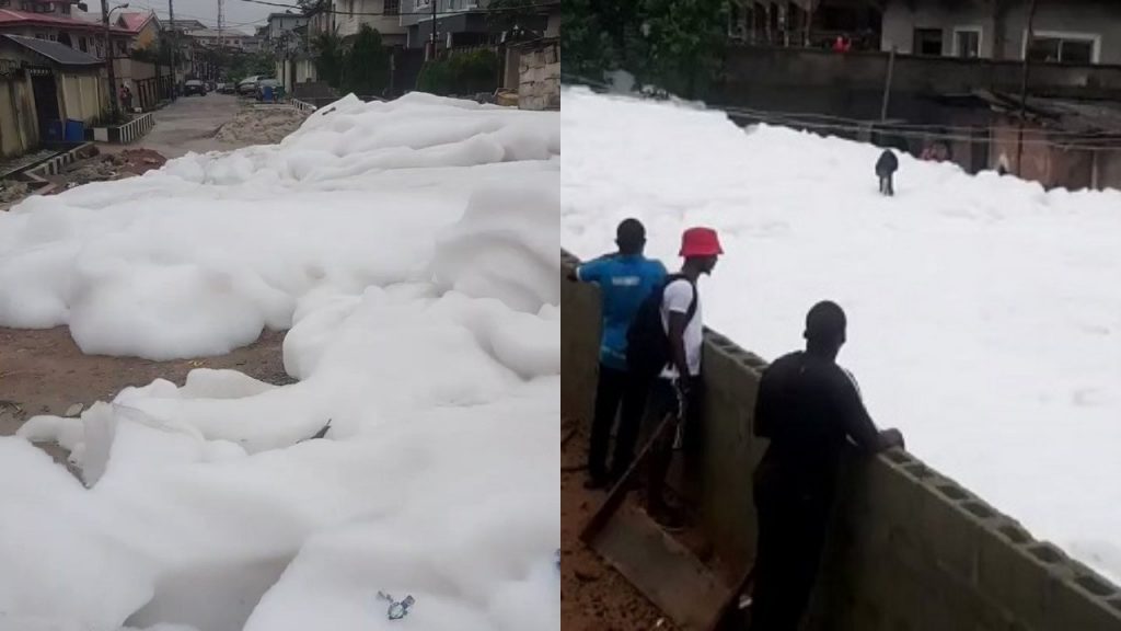 Lagos Govt Explains Why There Is Foamy Substance In Anthony Village