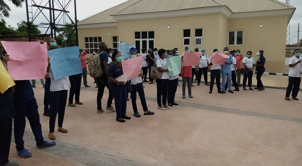 Ondo Nurses Protest Five Months Unpaid Salaries