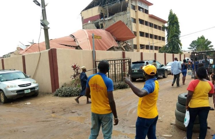 3-storey school building collapses in Ejigbo Lagos