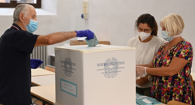 Italy Defies COVID-19 For Referendum Vote