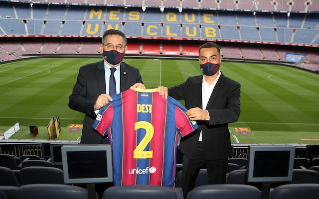 Barcelona sign first American player Sergino Dest