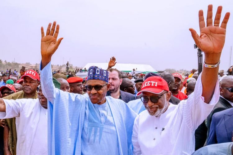 Buhari receives Akeredolu, urges APC members to unite