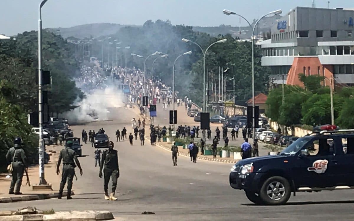 EndSARS - Soldiers Take Over Streets, Strategic Points In Abuja