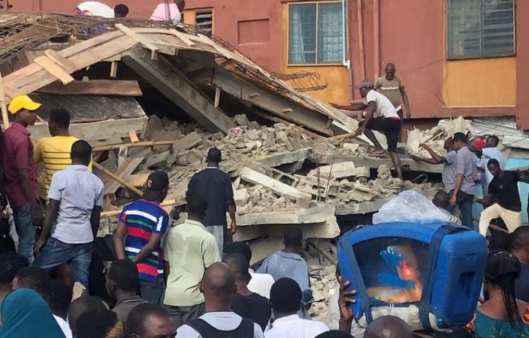 Four dead, eight injured as three-storey building collapse in Lagos