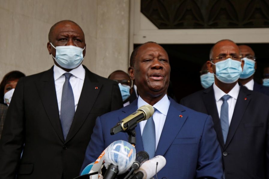 Ivory Coast president seeks third term in tense vote