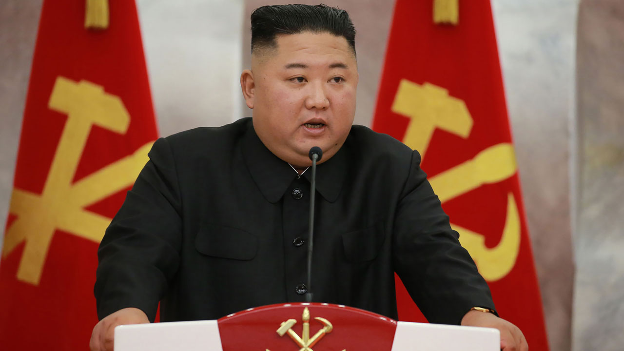 North Korean leader Kim Jong Un told the audience at a military parade Saturday that he was grateful “not a single person” in the North had contracted the coronavirus
