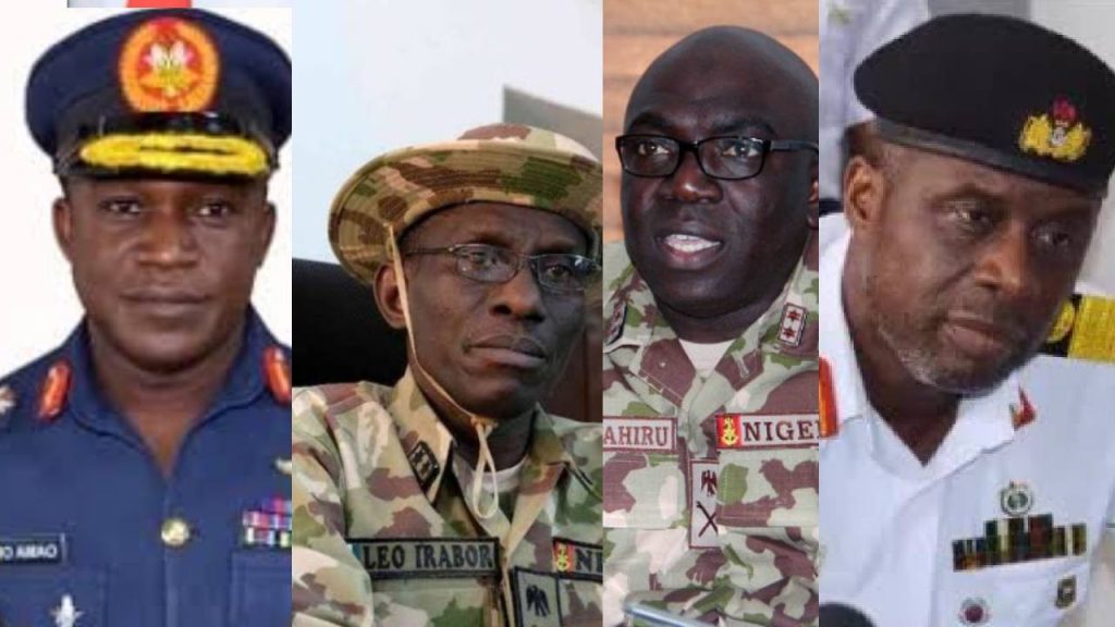 Profile Of Nigeria’s New Service Chiefs