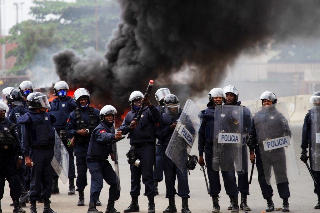 Tension As Angolan Police Fire Tear Gas On Anti-Govt Protesters