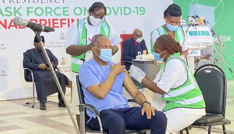 Lai, Boss Mustapha, Onyeama Receive COVID-19 Vaccine