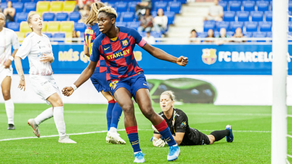 Oshoala Scores Historic 100th Goal For Barcelona