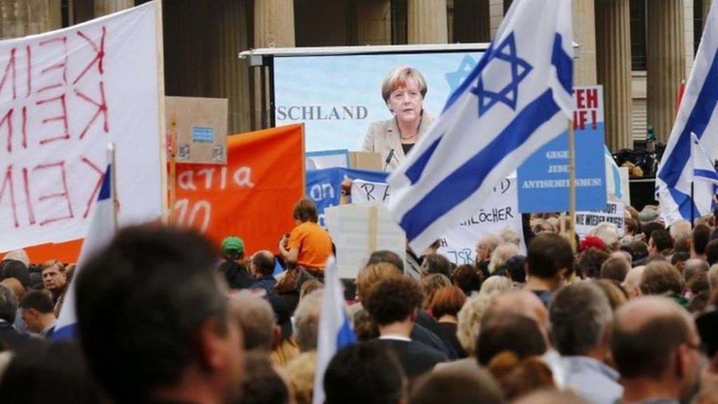 Merkel Cautions Againts Anti-Semitism Ahead Of Gaza Protests
