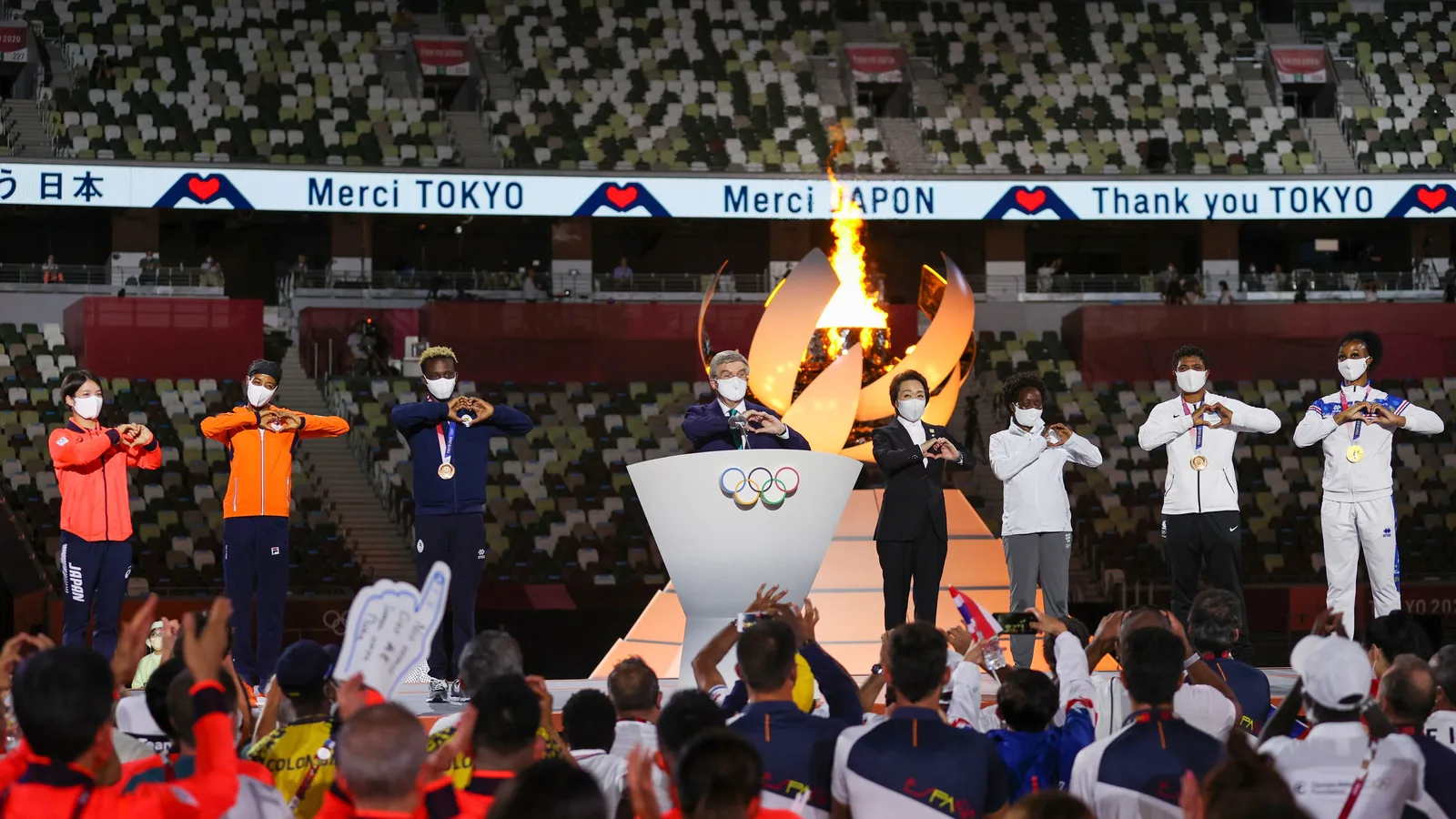IOC President Declares Tokyo Olympics Closed