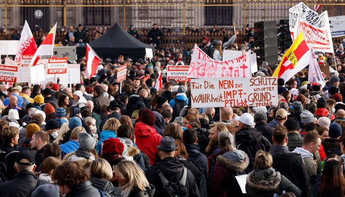 Thousands Protest Against Compulsory Vaccination In Austria