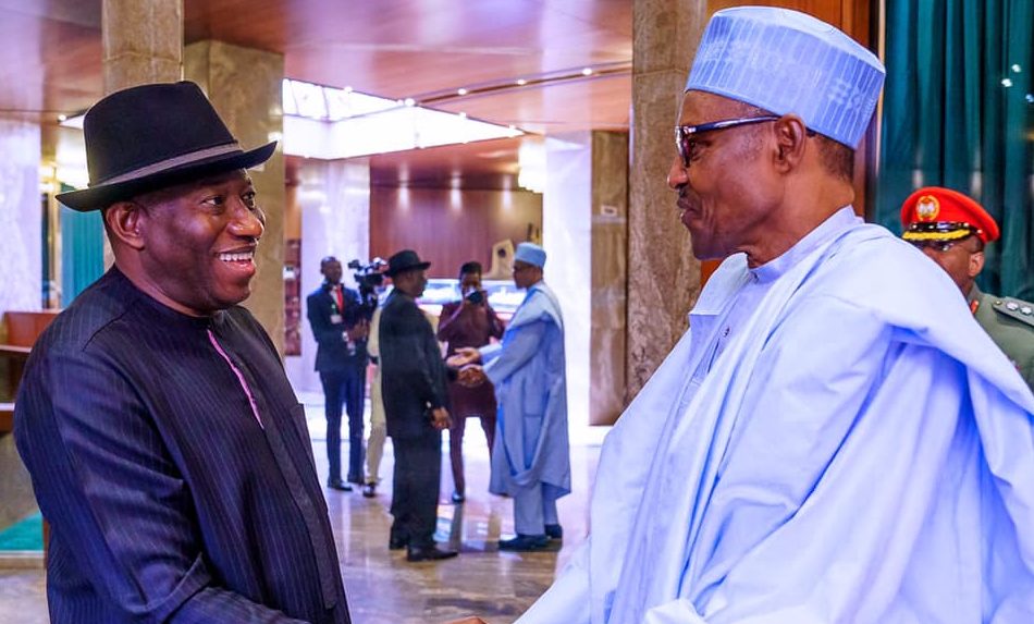 Again, Buhari, Jonathan Hold Closed Door Meeting In Aso Villa