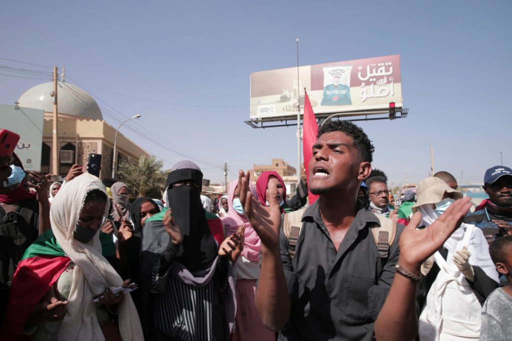Sudan Security Forces Fire Tear Gas At Anti-Coup Protesters