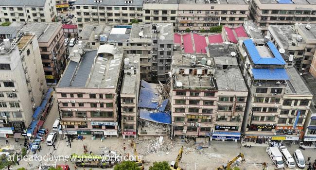 Five Rescued After Fatal Building Collapse In China