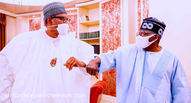Buhari Meets APC Presidential Aspirant, Bola Tinubu At Aso Villa