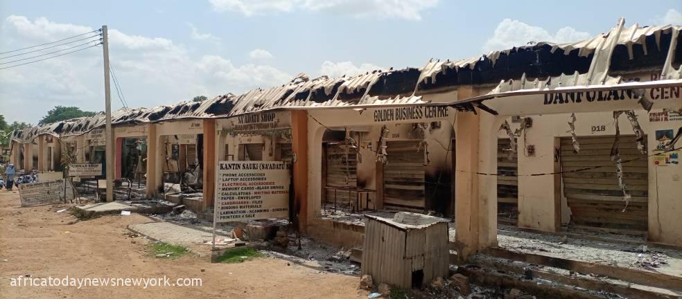 Agony As 42 Shops Razed Down By Fire At ATBU, Bauchi