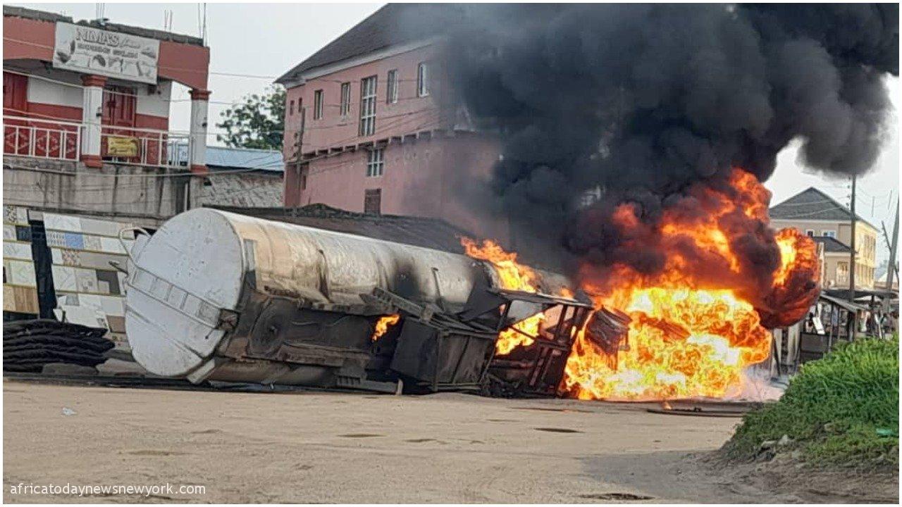 Houses, Shops Razed As Fire Razes Tanker In Kogi