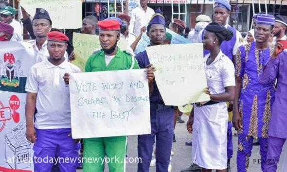 Youths Stage Peace Walk Against Vote-Buying In Osun State