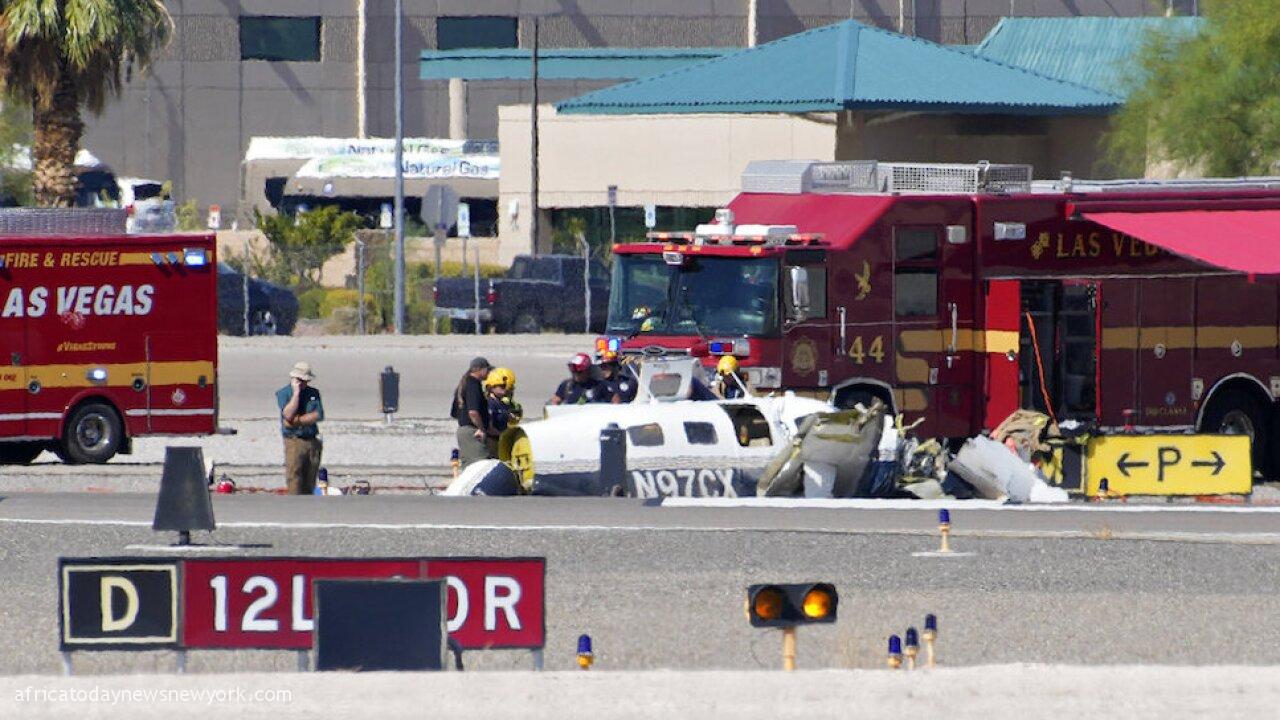Four Killed As Two Small Planes Collide At Vegas Airport
