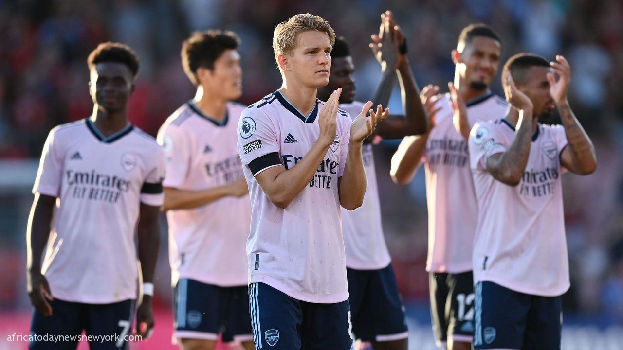 Odegaard Fires Arsenal To Top Of The Premier League