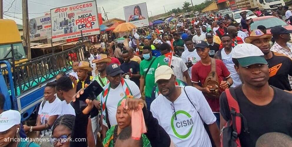 2023 'Obidients' Hold 1-Million March In Ogun, Ibadan