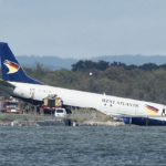 Airport Shut As Plane Skids Into Lake In France