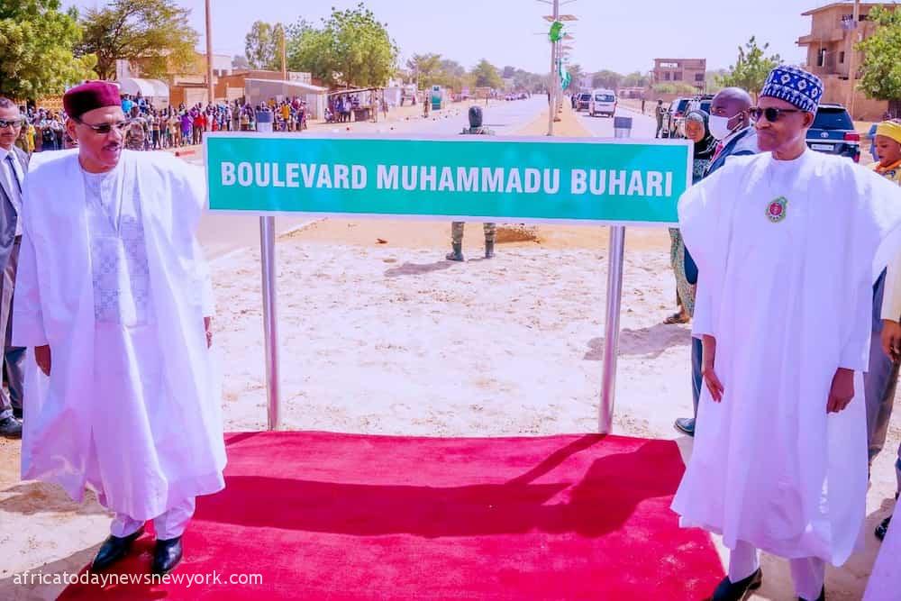 Reactions As Road Is Named After Buhari In Niger Republic