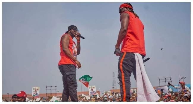 P-Square Entertains LP Supporters As Obi Campaigns In PH