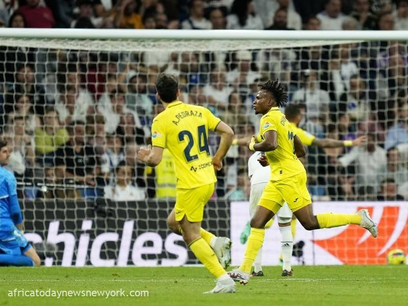 Chukwueze Scores As Villareal Beat Real Madrid At Bernabeu