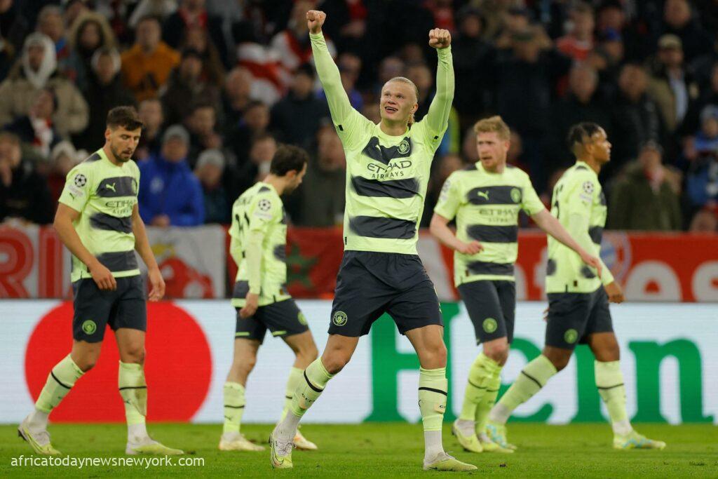 UCL Haaland Scores Again As Man City Book Semi-Final Spot