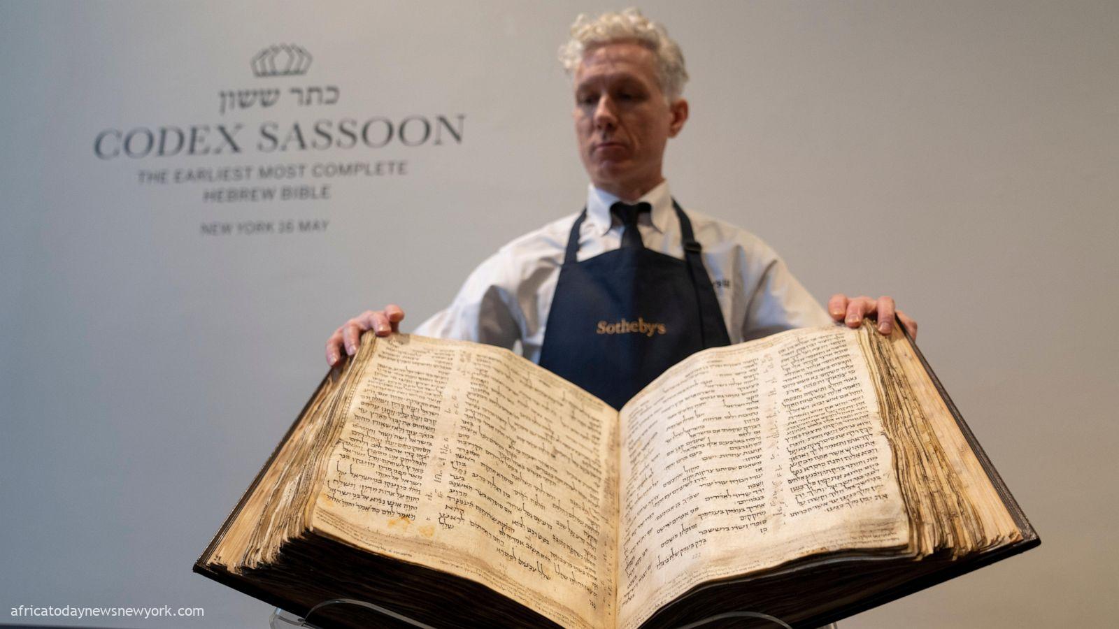 1,100-Year-Old Hebrew Bible Sold At $38m